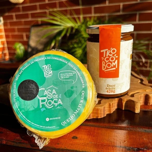 Kit Lampião & Maria Bonita – Queijo Meia Cura Troço Bom + Doce de Leite Troço Bom