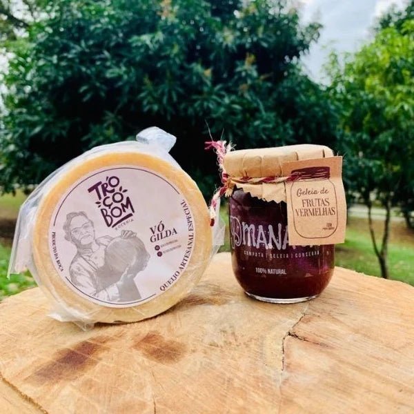 Queijo Vó Gilda 1kg + Geléia de Frutas Vermelhas